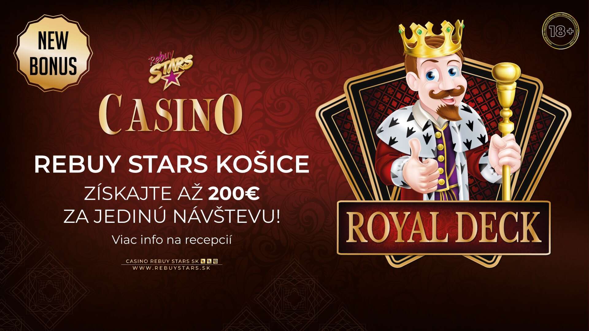 KÖNIGLICHES DECK – CASINO KOŠICE